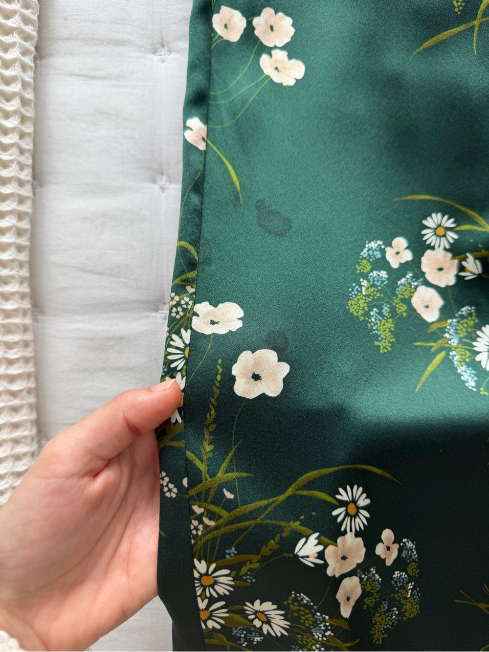 Reformation Frankie Silk Maxi Dress in Buena Green Floral - Picture 10 of 12